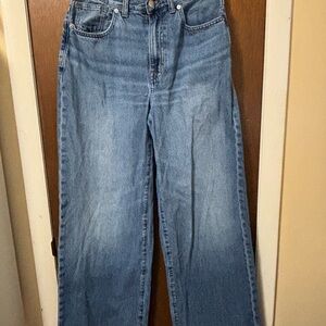Madewell Blue Super-Wide Leg Jeans